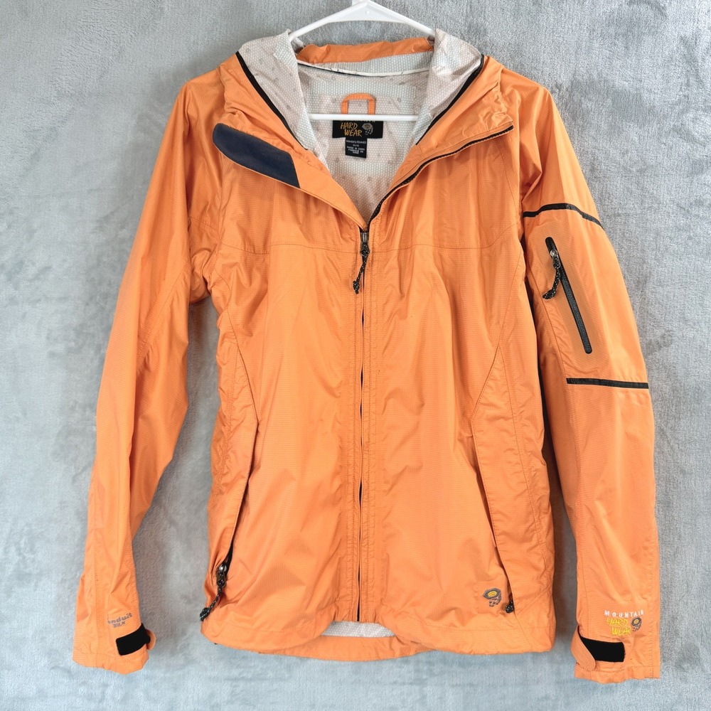 Mountain HardWear Womens Med Stretch Ozonic Jacket Orange Hiking - Picture 2 of 16